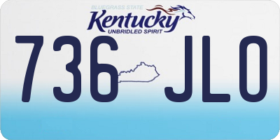 KY license plate 736JLO