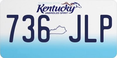 KY license plate 736JLP