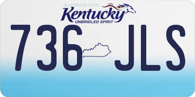 KY license plate 736JLS