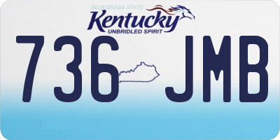 KY license plate 736JMB