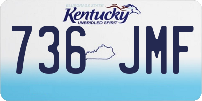 KY license plate 736JMF