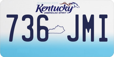 KY license plate 736JMI
