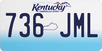 KY license plate 736JML
