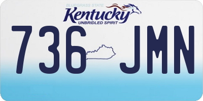 KY license plate 736JMN