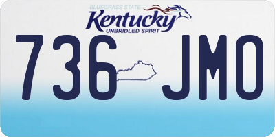KY license plate 736JMO