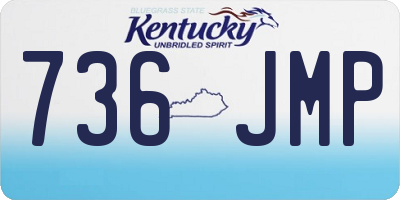 KY license plate 736JMP