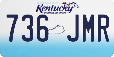KY license plate 736JMR