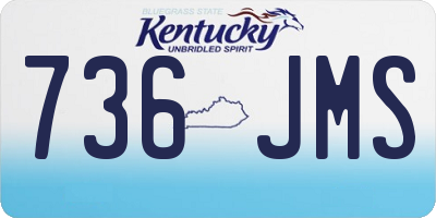 KY license plate 736JMS