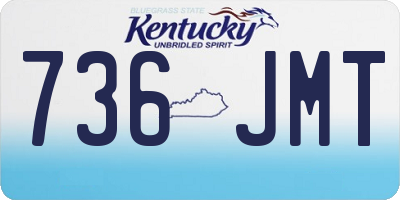 KY license plate 736JMT