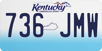 KY license plate 736JMW