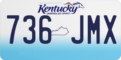 KY license plate 736JMX
