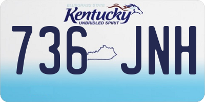KY license plate 736JNH