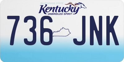 KY license plate 736JNK