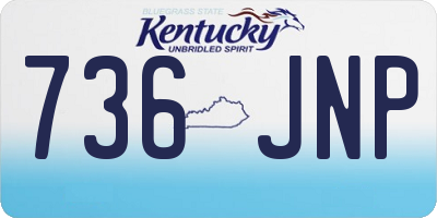 KY license plate 736JNP