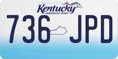 KY license plate 736JPD