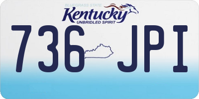 KY license plate 736JPI