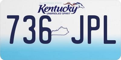 KY license plate 736JPL