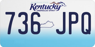 KY license plate 736JPQ