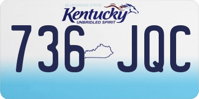 KY license plate 736JQC