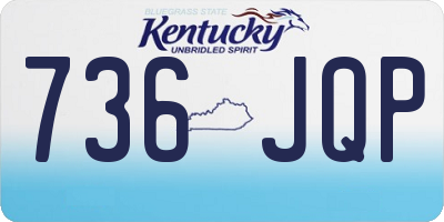 KY license plate 736JQP
