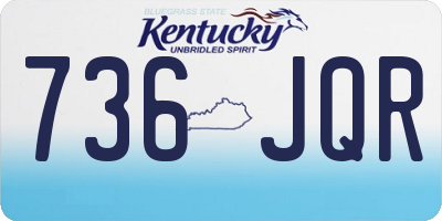 KY license plate 736JQR