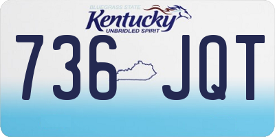 KY license plate 736JQT