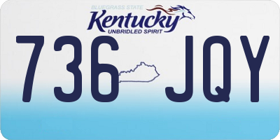 KY license plate 736JQY