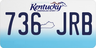 KY license plate 736JRB