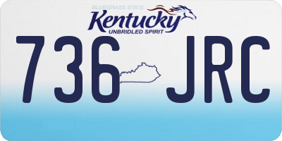 KY license plate 736JRC
