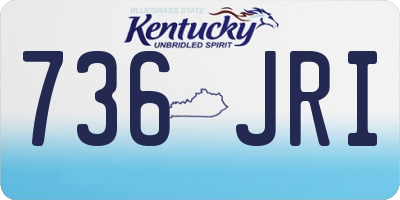 KY license plate 736JRI