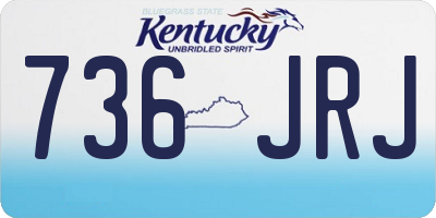 KY license plate 736JRJ