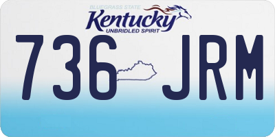 KY license plate 736JRM