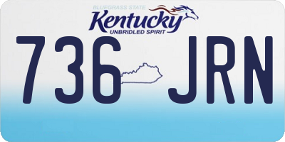KY license plate 736JRN