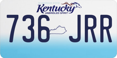 KY license plate 736JRR