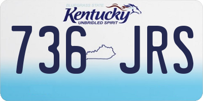 KY license plate 736JRS