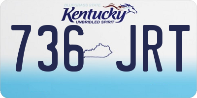 KY license plate 736JRT