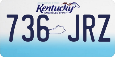 KY license plate 736JRZ