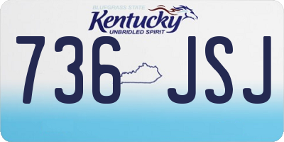 KY license plate 736JSJ