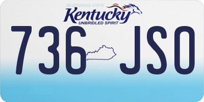 KY license plate 736JSO