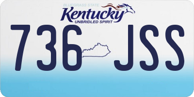 KY license plate 736JSS