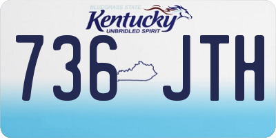 KY license plate 736JTH
