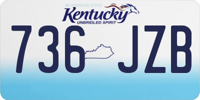 KY license plate 736JZB