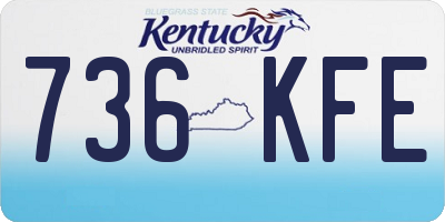 KY license plate 736KFE