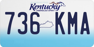 KY license plate 736KMA