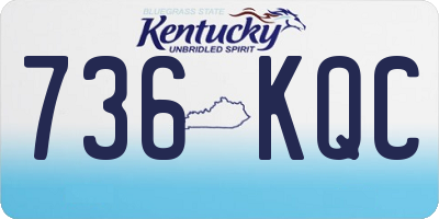 KY license plate 736KQC