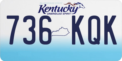 KY license plate 736KQK