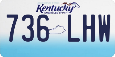 KY license plate 736LHW
