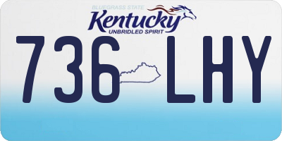 KY license plate 736LHY