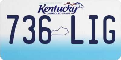 KY license plate 736LIG