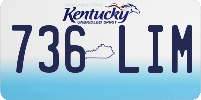 KY license plate 736LIM